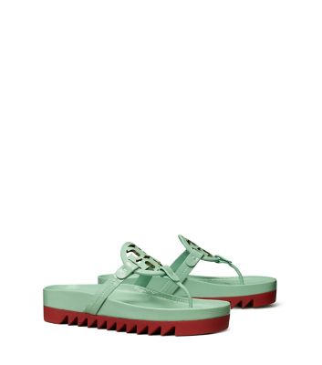 Tory Burch Miller Cloud Lug In Sea Wind / Red | ModeSens