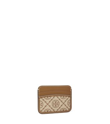 Tory Burch T Monogram Card Case In Hazelnut ModeSens