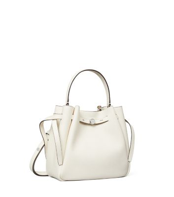 Light Cream Tory Burch ロミー バケットバッグ 