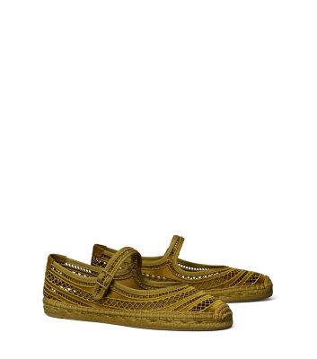 Olive Twig Tory Burch オープンウィーブ メリージェーン エスパドリーユ 