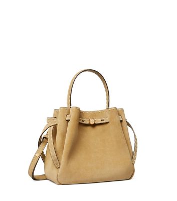 Butter Tory Burch ロミー スエード ピックステッチ バケットバッグ 