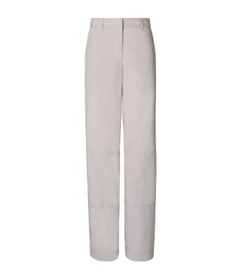 Gray Tory Burch コットン ワイドレッグパンツ 
