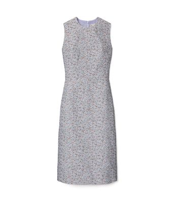 Blue Floral Tory Burch ジャガード ドレス 