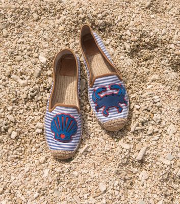 Tory Burch Crab Flat Espadrille 