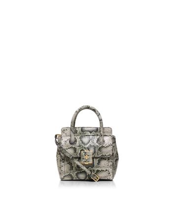 tory burch snakeskin tote