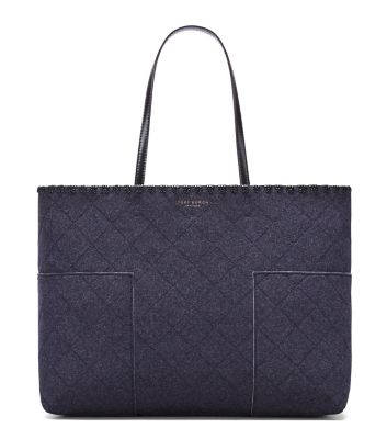 tory burch block t felt tote