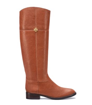 tory burch riding boots brown