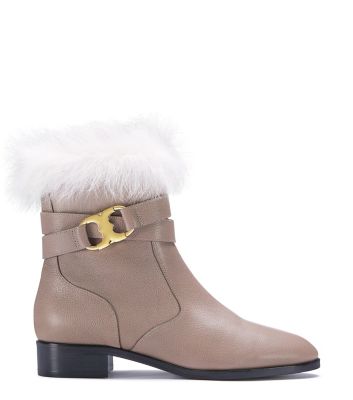 tory burch gemini link platform shearling boot