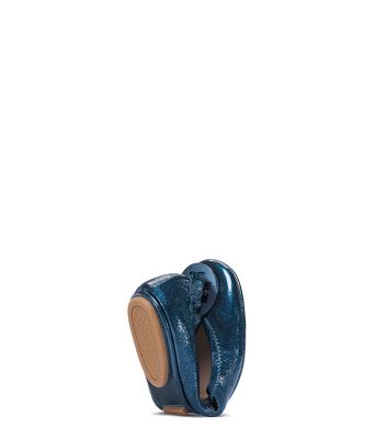tory burch navy minnie flats