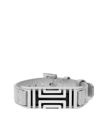 Tory Burch Tory Burch For Fitbit Metallic Leather Bracelet Women's Sale