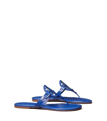 Tory Burch Miller Sandal, Patent Leather In Nautical Blue
