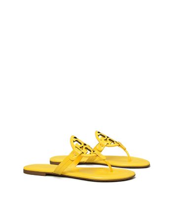 Tory Burch Miller Sandal, Patent Leather In Limone