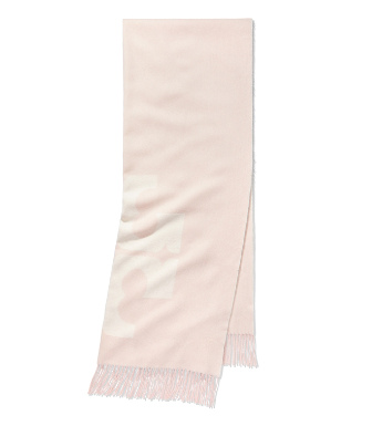 Tory Burch Solid Logo Oblong Scarf In Coastal Pink | ModeSens