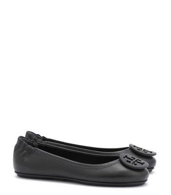 tory burch navy minnie flats