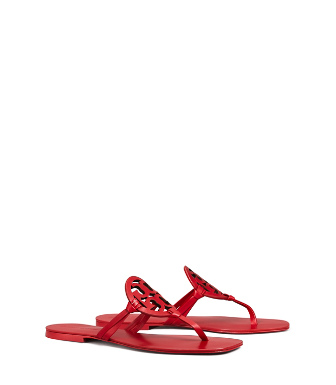 Tory Burch Miller Square-toe Sandal In Tory Red