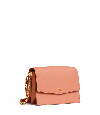 Tory Burch Robinson Convertible Shoulder Bag In Pink