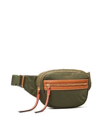 Tory Burch Perry Nylon Color-block Belt Bag In Green | ModeSens