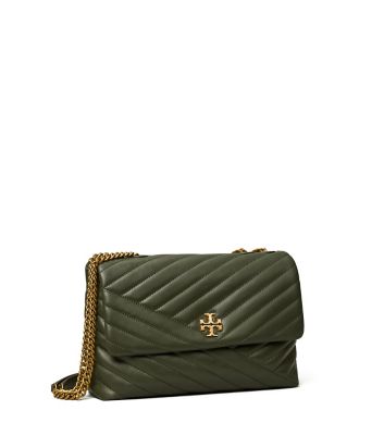 Tory Burch Kira Chevron Convertible Shoulder Bag In Sycamore / Rolled