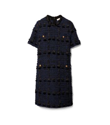 tory burch tweed sweater dress