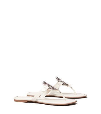 Tory Burch Miller Crystal-logo Sandal In Bleach ModeSens - Main Image
