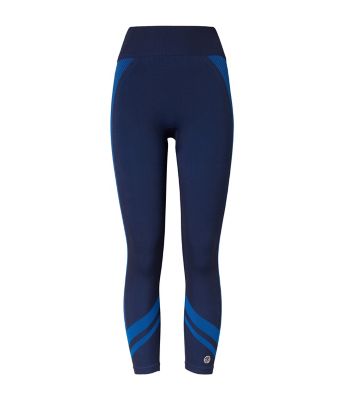 Tory Burch Us For Tory Sport Seamless Chevron Cropped Leggings Ibt Shop