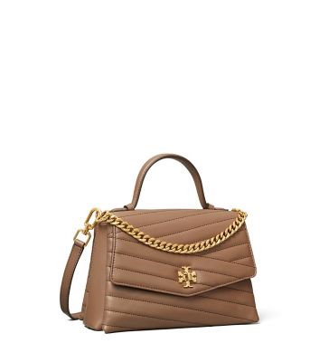 Tory Burch Kira Chevron Top-handle Satchel- Classic Taupe 61674-294  192485340730 - Handbags - Jomashop