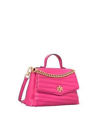 Tory Burch Kira Chevron Top handle Satchel In Crazy Pink ModeSens