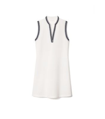 Tory Sport Sleeveless Tunic Dress In Snow White