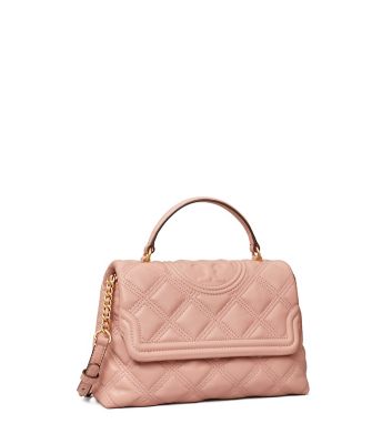 Tory Burch Fleming Soft Top-handle Satchel In Pink Moon