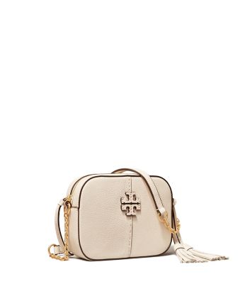 Tory Burch Mcgraw Camera Bag In White