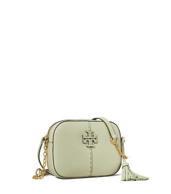 Tory Burch Mcgraw Camera Bag In Pine Frost | ModeSens