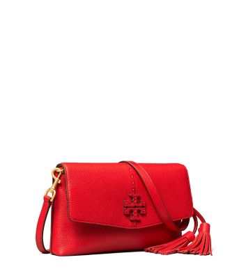 Tory Burch Mcgraw Crossbody In Brilliant Red