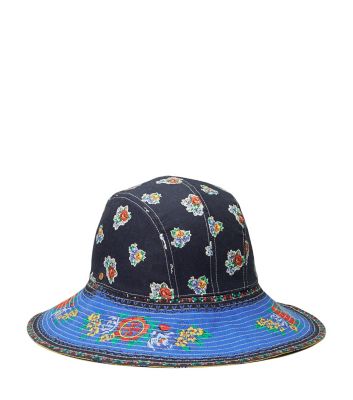 Tory Burch Tea Rose Reversible Bucket Hat In Pattern ModeSens