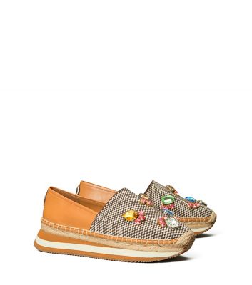 Tory Burch Daisy Crystal Slip-on Sneaker In Desert Camel/multi | ModeSens