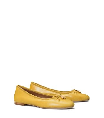 tory burch yellow flats