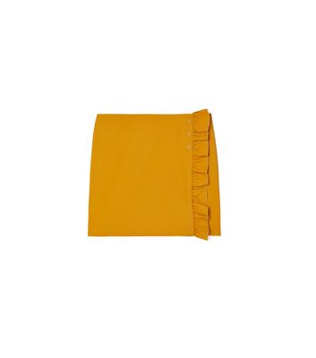 Tory Sport Tory Burch Tech Twill Ruffle Skort In Spiced