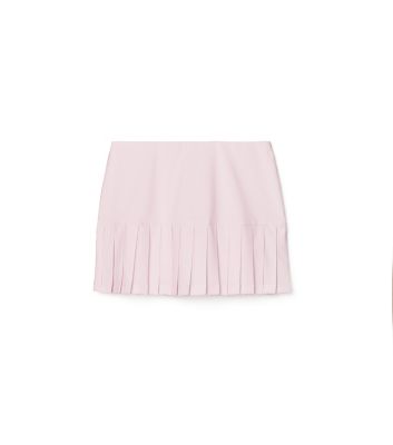 Tory Sport Tory Burch Pleated Hem Tennis Skirt In Cotton Pink