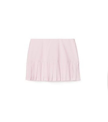 Tory Sport Tory Burch Pleated Hem Tennis Skirt In Cotton Pink
