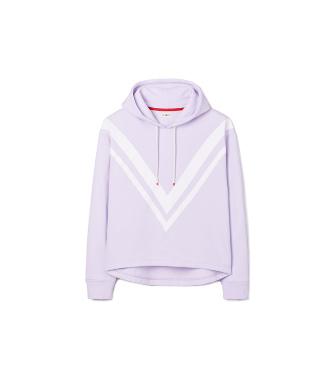 TORY SPORT FRENCH TERRY CHEVRON HOODIE,192485737806