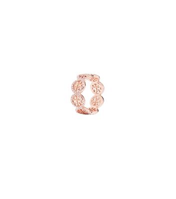 Tory Burch Miller Pavé Ring In Rose Gold/crystal