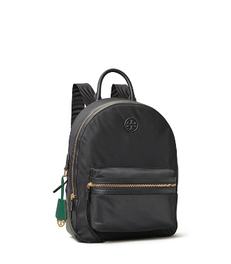 Shop Tory Burch Perry Nylon Zip Backpack In Black