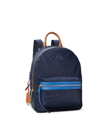 8288 TORY BURCH Fleming Backpack Front Zip Pocket ROYAL NAVY