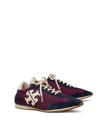 Tory Burch Tory Sneaker In Sedona Wine / Perfect Navy