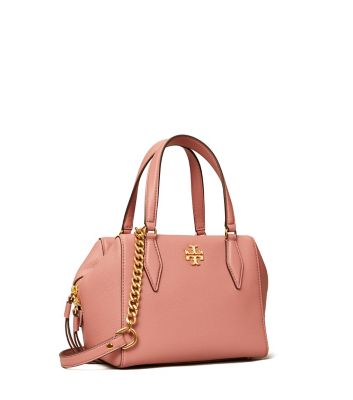 TORY BURCH KIRA PEBBLED SMALL SATCHEL
