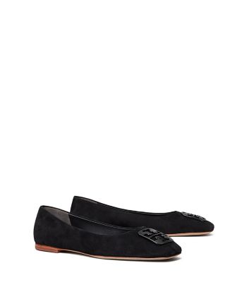 Tory Burch Georgia Ballet Flat, Extended Width In Perfect Black