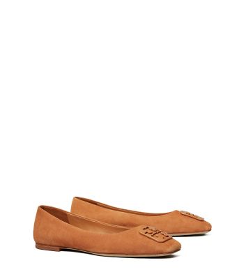 Tory Burch Georgia Ballet Flat, Extended Width In Tan