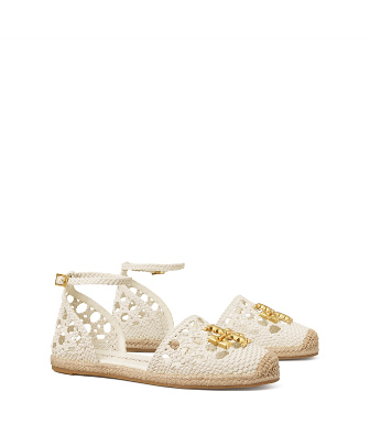 TORY BURCH ELEANOR WOVEN D'ORSAY ESPADRILLE FLATS,192485763102