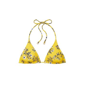 Tory Burch Floral Triangle Bikini Top In Lyonnaise Floral