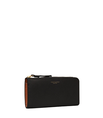Tory Burch Perry Zip Continental Wallet In Black