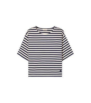 TORY BURCH ROBINSON STRIPED T-SHIRT,192485817225